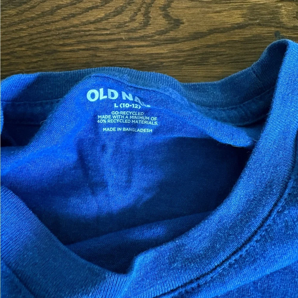 Old navy boys blue long sleeve shirt